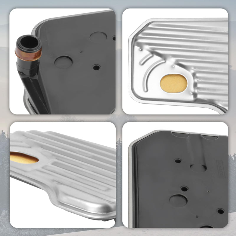 4L60E Transmission Filter with Gasket Kits Compatible with Chevy Tahoe Blazer Silverado 1500 2500 Suburban 1500 2500 GMC Cadillac, Replaces OE# TF289, 24200796