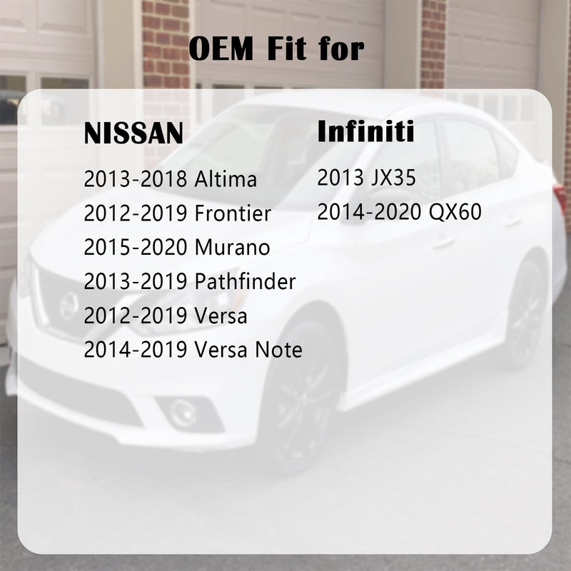 Gas Cap, Fuel Cap for 2012-2020 Nissan Infiniti Altima Frontier Murano Pathfinder Versa Note Infiniti QX60 JX35, 17251-1VZ0D, 17251-3JA0A, 17251-9BD0E, 2012 2013 2014 2015 2016 2017 2018 2019 2020