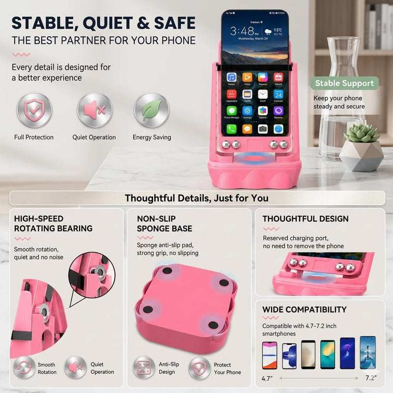 Step Simulator – Phone Swing Rocker, Compatible with Pedometer, Silent Version – Ideal for Egg Hatching, Step Counting – Auto Swing Step Accessory, Mechanical Watch Charging (Red USB Power) Red USB Power