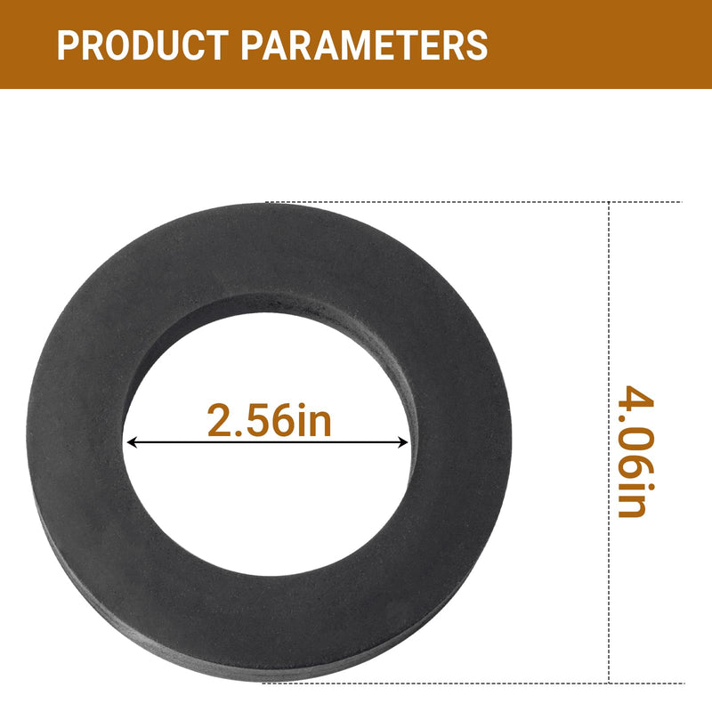 GP83996 Toilet Flush Valve Gasket 4.06-Inch OD by 2.56-Inch ID - 2 Pack | Replacement Parts for Various One-Piece Kohler Toilets