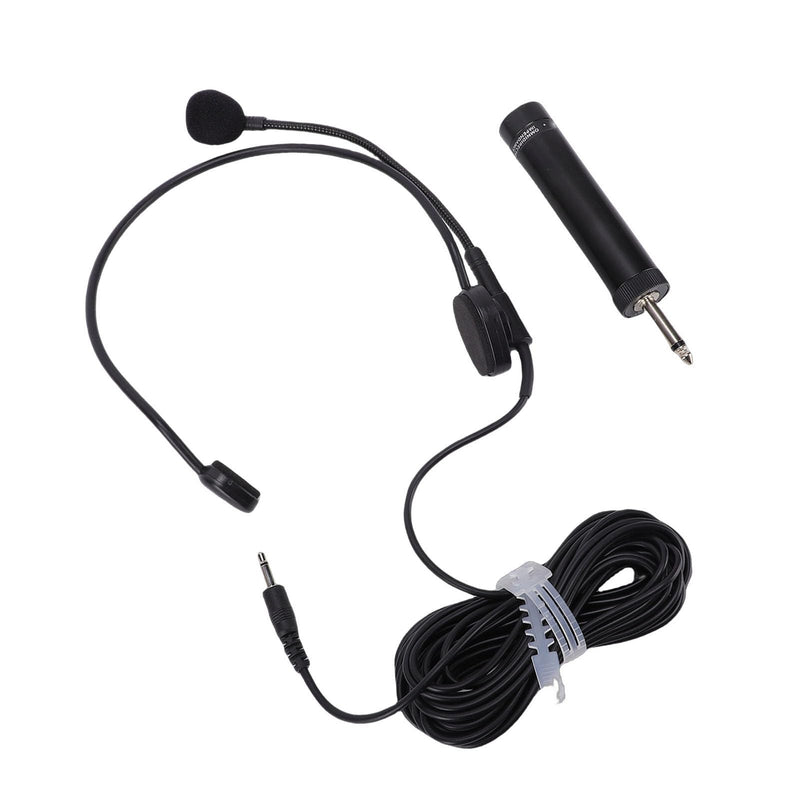 Wired Headset Microphone for Amplifier Teacher Presenter | HiFi Sound Flexible Adjustable Head Mounted Mic with 3.5mm Jack, Lightweight Ergonomic Headset Mic for Singing Speech