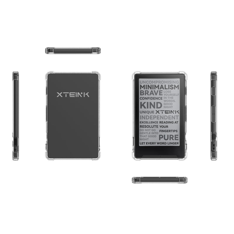 Clear Case for 4.3" Xteink X4 eReader - Ultra-Thin Lightweight,Anti Scratch TPU Transparent Flexible Soft Back Shell Cover ﻿ (Clear) Clear