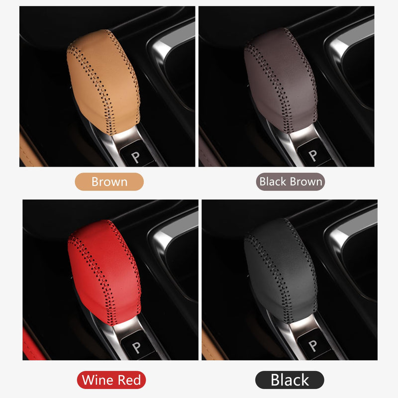 Custom Interior Accessories for Lexus NX 250 350 350h 450h+ 2022 2023 RX 350 350h 450h+ 500h Leather Automatic Gear Shift Knob Cover, Transmission Boots Shift Lever Sheath RX NX Gear Shift Knob Black