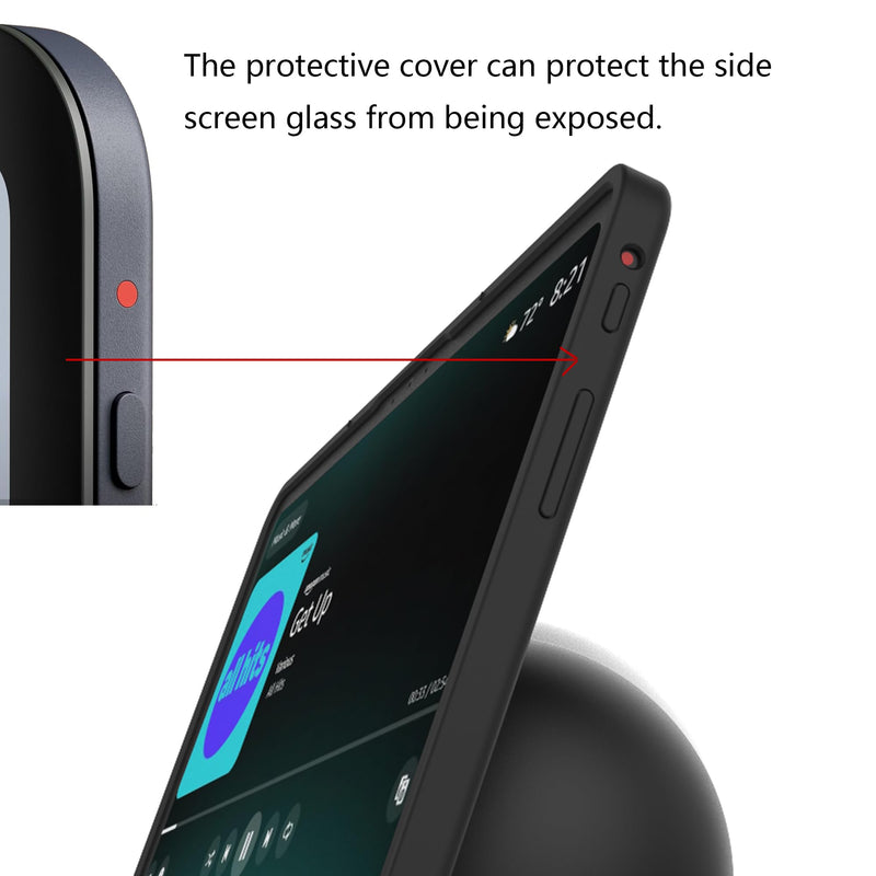 Huaberich Silicone case for show11(2025Release) with a Stylus Pen,The Pen Used to Operate Show 11 as Well as the iPhone.They are Fixed to the top with Magnets for Easy use. (Black case only) black case only