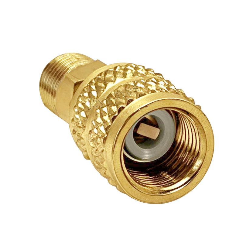 Joywayus 1/4" SAE Male to 5/16" SAE Female Flare Swivel Port Straight Adapter For R410A Mini Split HVAC System (Pack of 2)