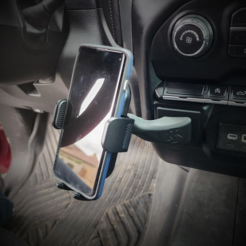 Smash Mount Twist - Raido, Dashboard Silverado Phone Mount 2019, 2020, 2021, Cellphone Holder, Dashboard Accessories, Driver Side Mount (Standard) Standard