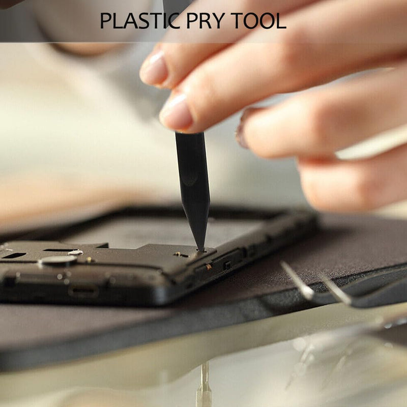 Ewparts Spudger Tool Kit Pry Tools for Electronics Components Repair with Metal Spudger Plastic Spudger Tweezers Opening Tool for Laptop,Mobile,iPhone,PSP,Tablet,MacBook,ipad Repair Pry Tool Kit