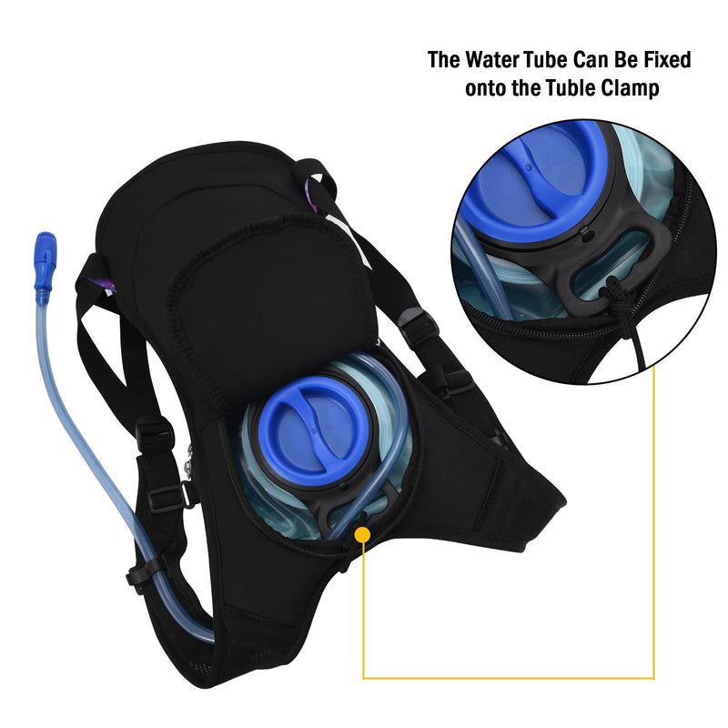 Roptat Hydration Backpack Pack with 2L Hydration Bladder - Lightweight Water Backpack Water Pouch for Women Men Running Riding Biking Music Festival Sliver-Laser
