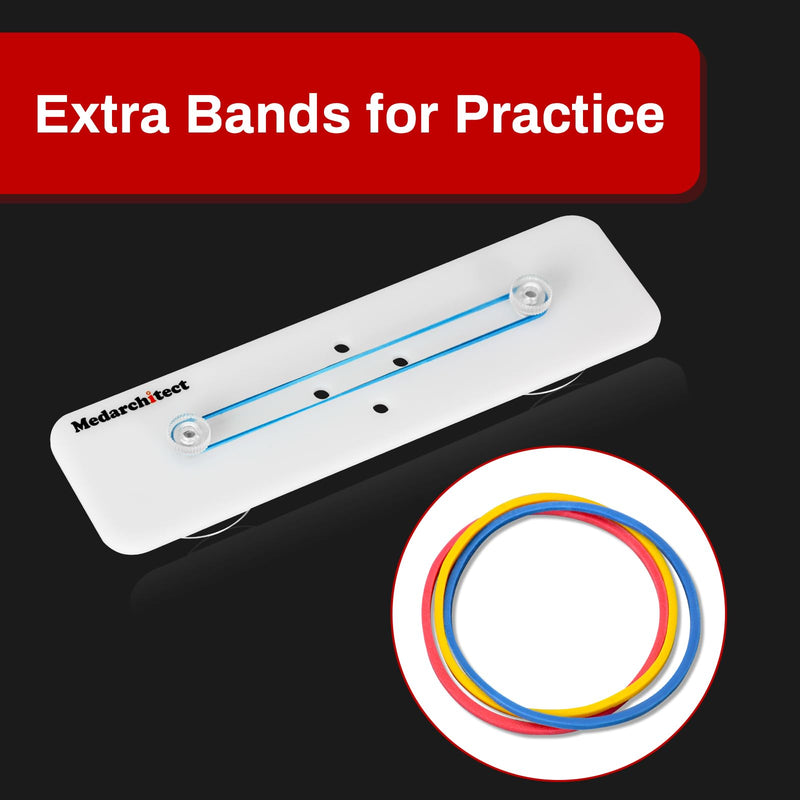 Medarchitect Surgical Knot Tying Practice Board, Surgical Suture Simulator Training Tool for Medical Students to Master Knotting Techniques
