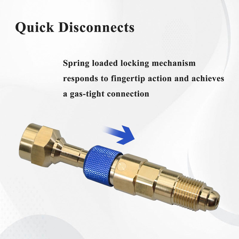 2Set QDB33 Argon Inert Gas Regulator, Quick Connect and Disconnect to Inert Gas Hose 2
