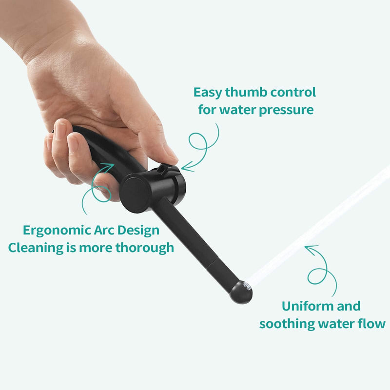 BARROCK Bidet Sprayer for Existing Toilet, Advanced Handheld Ergonomic Jet Spray Set with Precision Water Pressure Control for Muslim Shower/Feminine Hygiene/Pet Cleaning, Matte Black 1