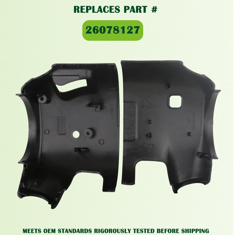  [AUSTRALIA] - Upper & Lower Steering Column Trim Cover Kit Compatible with 2001-2002 Chevy Tahoe Suburban Silverado GMC Yukon Sierra Replaces 26078127 Fit for 2001-2002