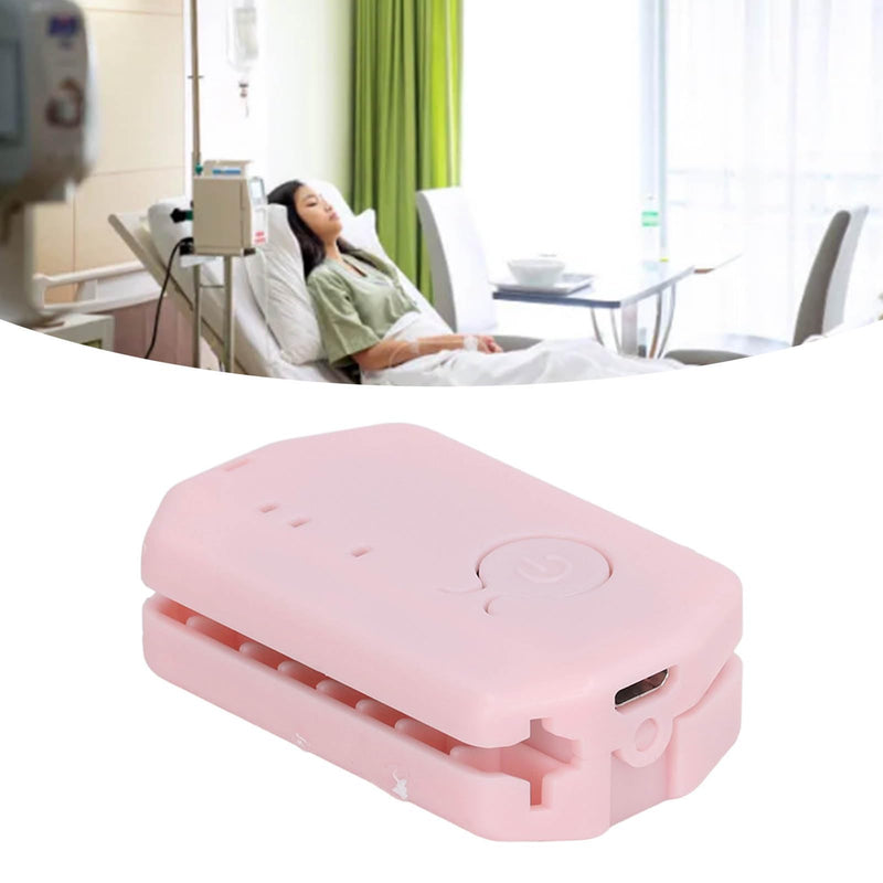 Infusion Alarm, Rechargeable Infusion Reminder Intravenous Drip Warning Device with 5 Different Alarm Sounds USB Night Light for Monitoring Fluids Work (Pink)
