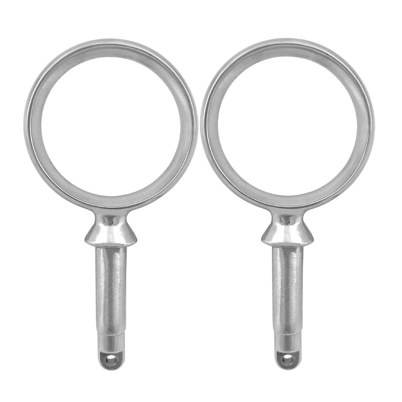 Stainless Steel Oarlock Sockets Side Mount Paddle Brackets Marine Boat Yacht 2Pcs