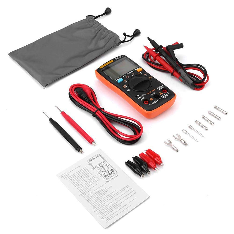True RMS Digital Multimeter with Continuity & Diode Test, AC DC Voltage, Ammeter, Ohm Meter for Home, Automotive, Electrical Use