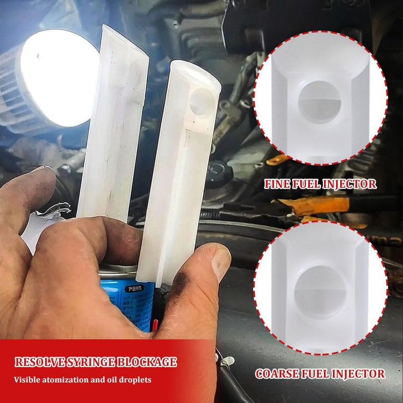 4Pcs Fuel Injector Cleaner Kit, Universal Fuel Injector Flush Cleaner Adapter DIY Cleaning Tool Kit, Fuel Pressure Tester Kit for Car Fuel Injector Tester Fuel Pump Pressure Test Automotive