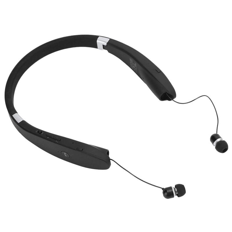 Sanpyl SX‑991 Bluetooth Headset, Bluetooth 5.0 Neckband Headphones Foldable Sports Earphone with Retractable Earbuds, for Home Office,Video Conference, with Carry Case