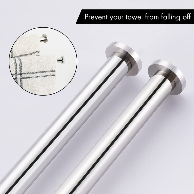 KES Swivel Towel Bar for Bathroom 9-Inch Kitchen Swing Out Double Towel Bar 2-Arm Kitchen Wall Mounted SUS 304 Stainless Steel Polished, A2106S23 Polished Finish