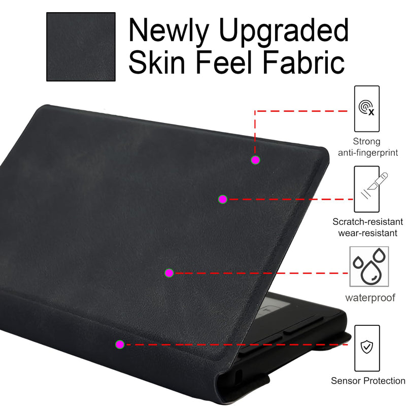 Magnetic Case for Xteink X3 E-Book Reader, Ultra-Thin Lightweight Leather Protective Cover for 3.7" Xteink X3 with Magnetic Closure (Soft-Touch Matte Black) Soft-Touch Matte Black