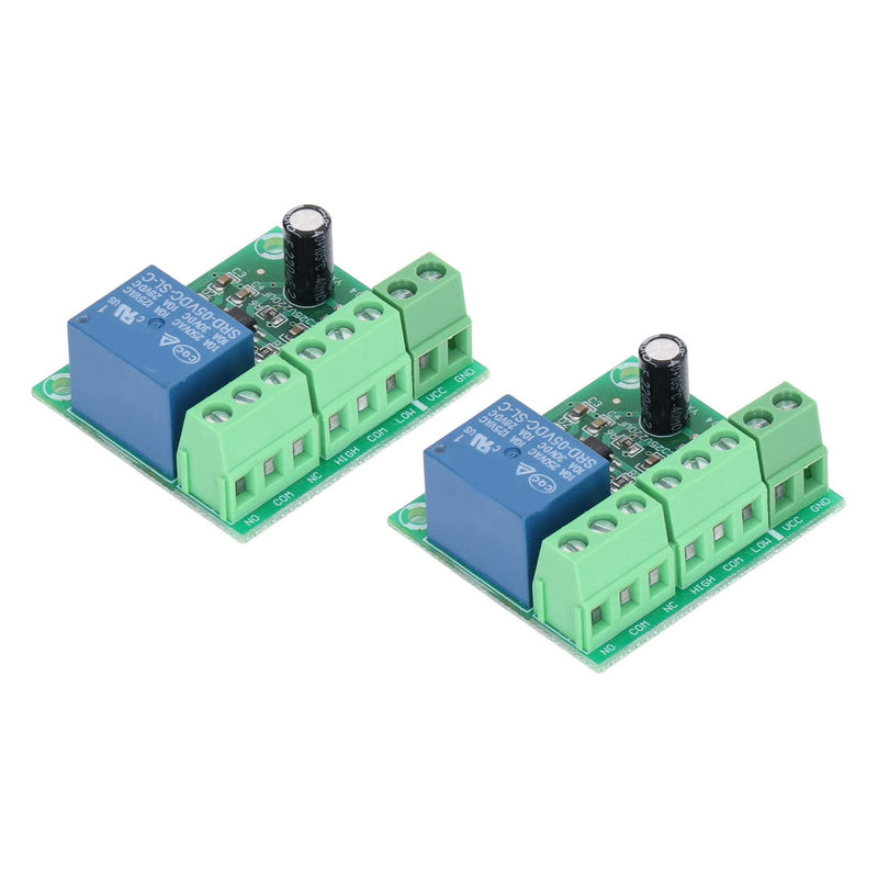 Water Level Controller Water Detection Sensor 5V Relay Switch Drainage Control Circuit Board 2PCS (5V)