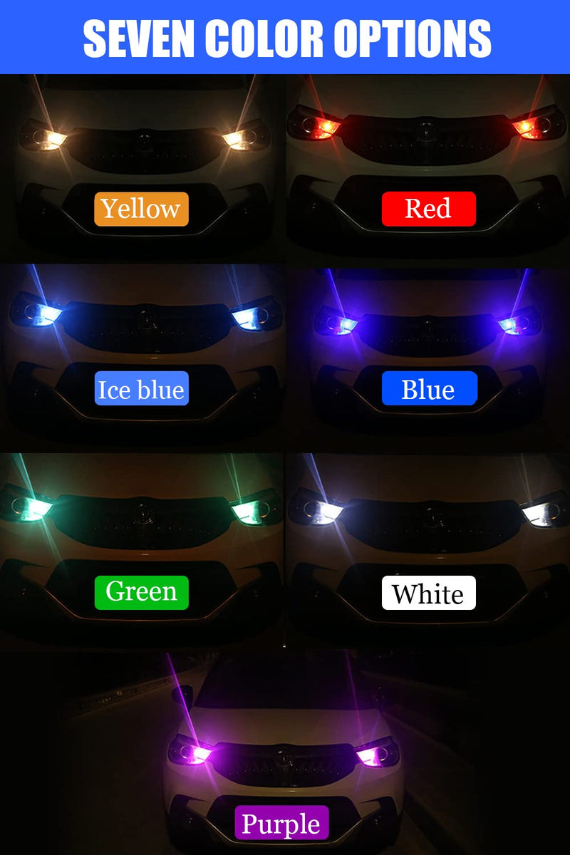 194 LED Light Bulb White 6000K Pack of 10, 168 2825 W5W T10 Wedge COB LED Replacement Bulbs Error Free for Car Dome Map Door Courtesy License Plate Lights