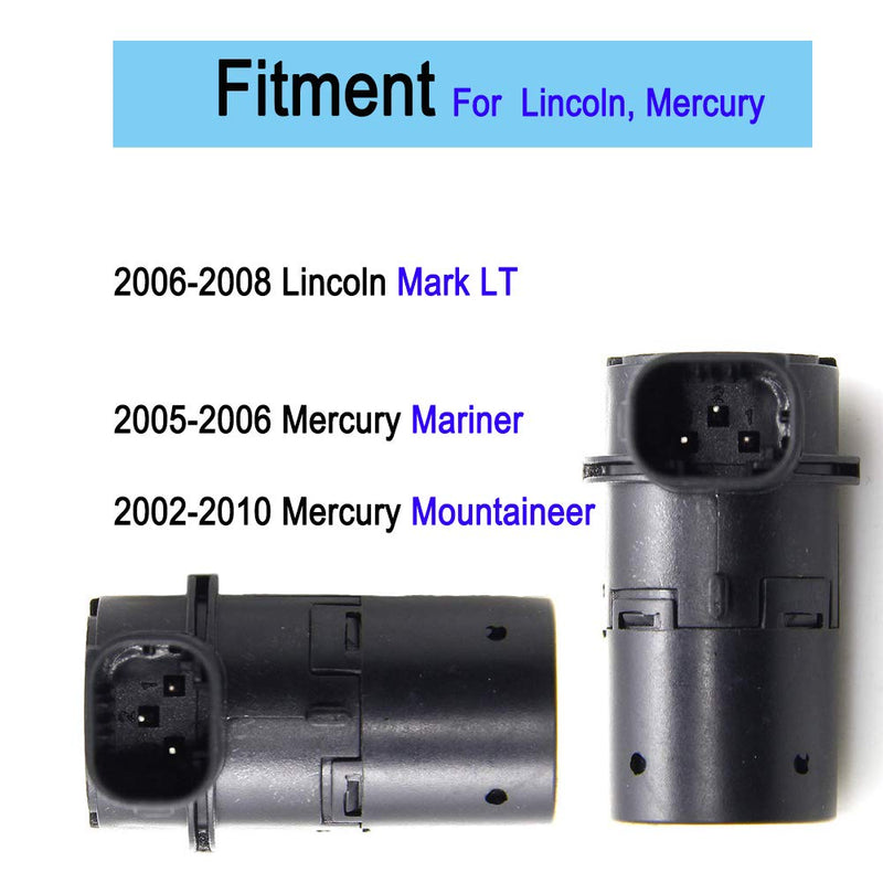  [AUSTRALIA] - 4 Pack Backup Rear Parking Aid Assist Sensor Compatible with Ford F150 F250 F350 E-150 E-250 Escape Explorer Lincoln Mercury Mariner Mountaineer - Replace# 684-029 3F2Z15K859BA 4F2315K859AA T36006 black