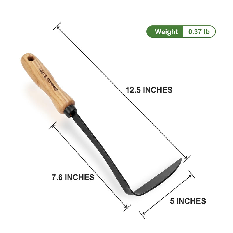 Cape Cod Weeder – Right Hand, Hand Weeding Tool for Tight Spaces Weeder Hoe with Ergonomic Ash Wood Handle for Weeding, Soil loosening, Digging
