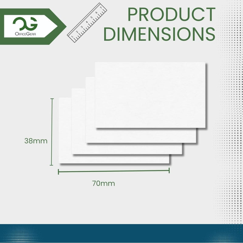 OfficeGear Shelf Edge Barcode Price Ticket Labels 21-up [25 Sheets - 525 Pack] 38x70mm Custom Printable A4 120gsm Card Micro-Perforated Non-Adhesive Merchandise Tag Includes Design Template
