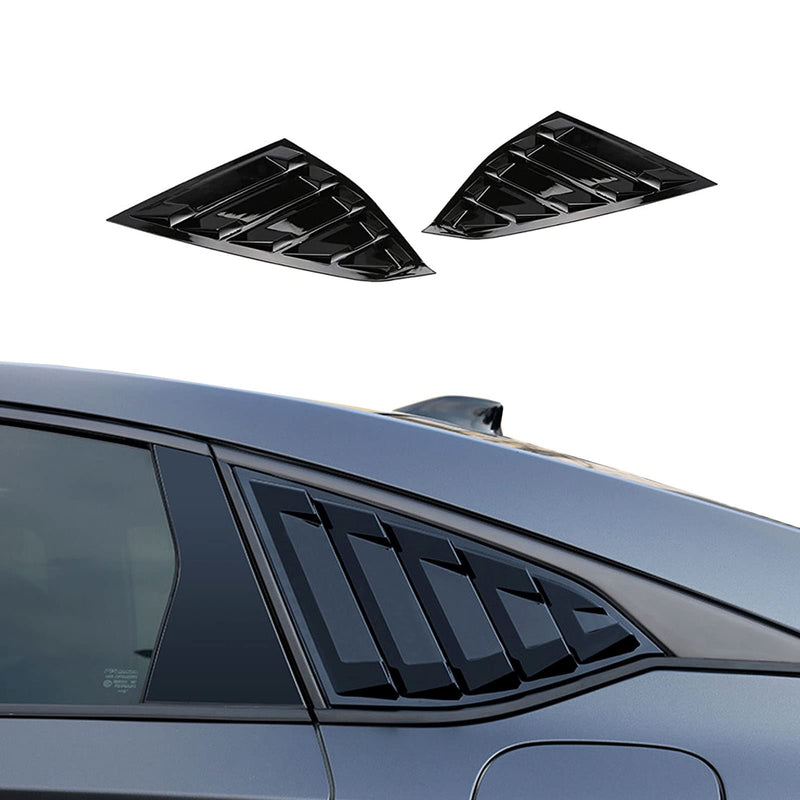 for Accord Glossy Black Window Scoops Louvers for Honda Accord Sedan 2018 2019 2020 2021 2022, 2pcs Glassy Black