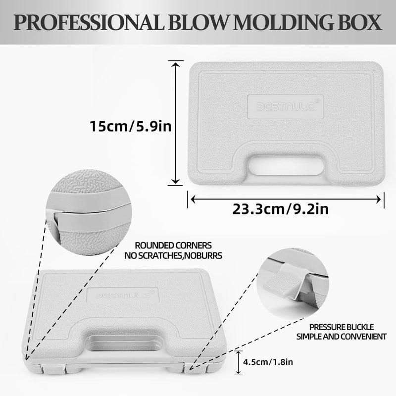 BESTNULE Roll Pin Punch Set, Punch Tools, Made of Solid Material Including Steel Punch and Hammer, Ideal for Machinery Maintenance with Organizer Storage Container (Without Bench Block) Without Bench Block