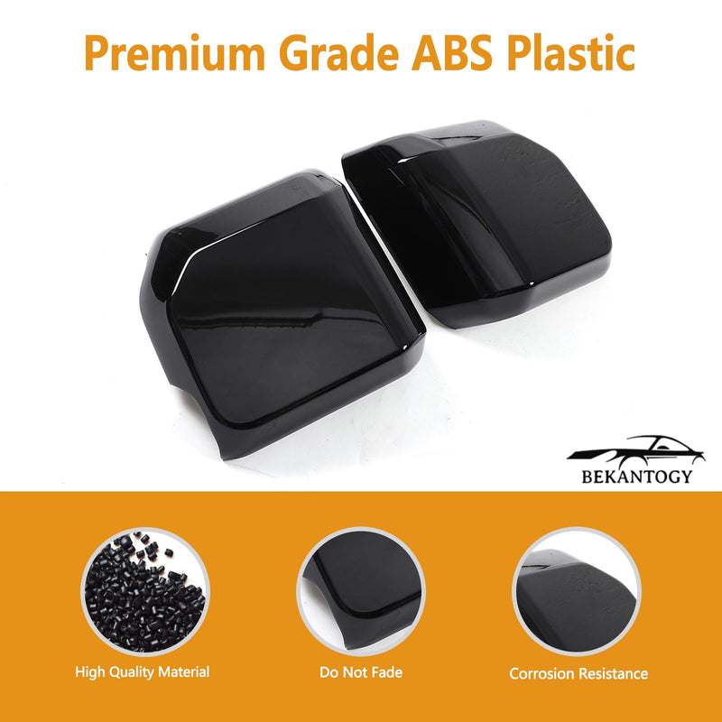 Car Rearview Mirror Cover Compatible with Lexus GX550 2024+/Toyota Land Cruiser Prado 2024+ Door Rear View Mirror Cover Side View Mirror Protective Trim Cover 2PCS/Set (Piano Black) Piano Black