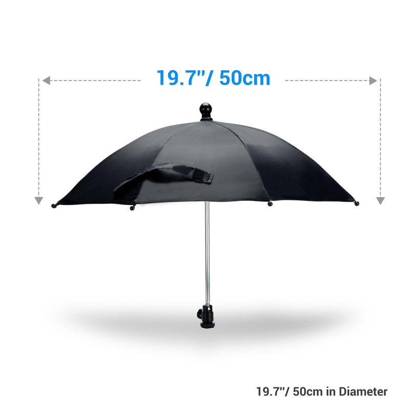 19.7" Camera Hot Shoe Umbrella Clear Camera Umbrella(NOT for Sunshade) | Transparent,Camera Umbrella Rain Cover for Nikon Canon Sony Fuji Mirrorless Cameras & Lenses Outdoor Shooting Photos Video 19.7" Camera Umbrella(CLEAR)
