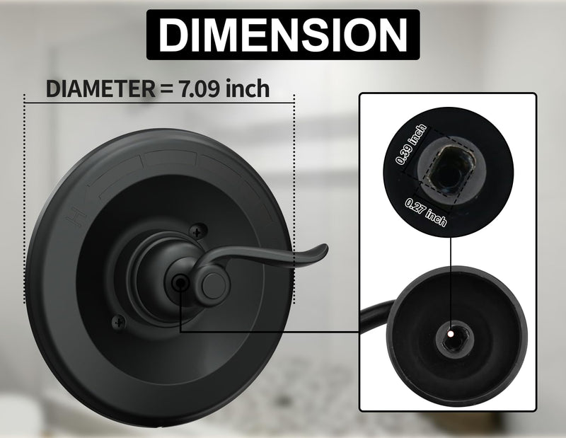 14096 Matte Black Pressure-Balancing Trim Kit Compatiable with Delta Shower Valve R10000 Series, Replacement for Windemere 14 Series Single-Function Valve Trim Kit (RP46074 Cartridge Included） Classical BT14096 Matte Blackl+1 style cartridge
