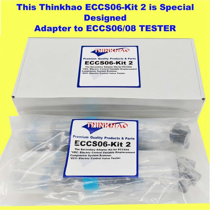 ECCS06-Kit2, Secondary Kit, Adapter Kit, Additional Pigtail Kit, only fit on & for ECCS06-Held Tester for Automotive Electronically Controlled Variable Displacement Compressor System Tester.