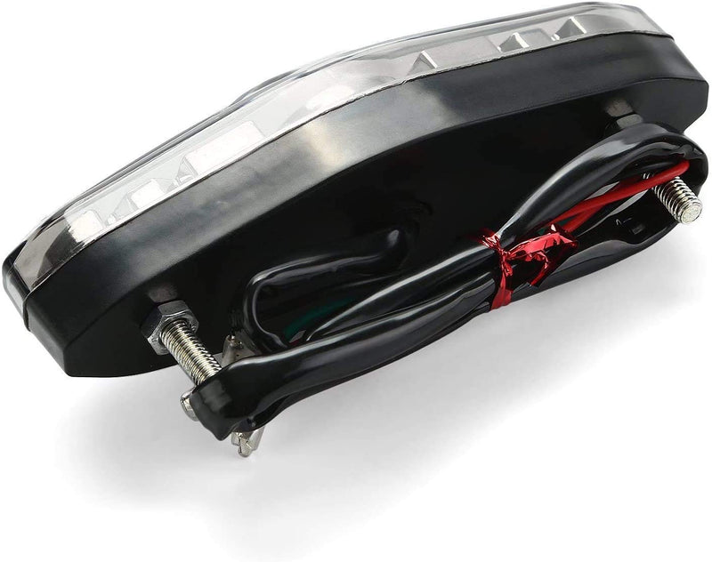 CICMOD Motorcycle Led Brake Running Tail Light 12V Universal for Quad ATV Dirt Bike Custom Chopper Type A