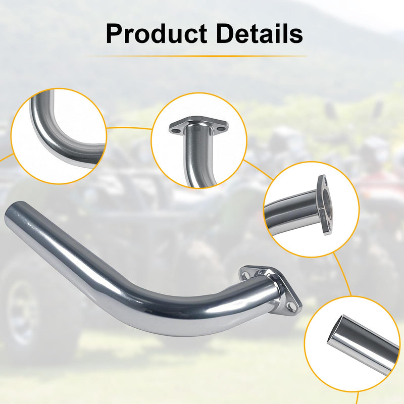 New Header Exhaust Pipe For Predator 420cc Go Kart & mini bikes,Fit:GX270,GX390 Silver