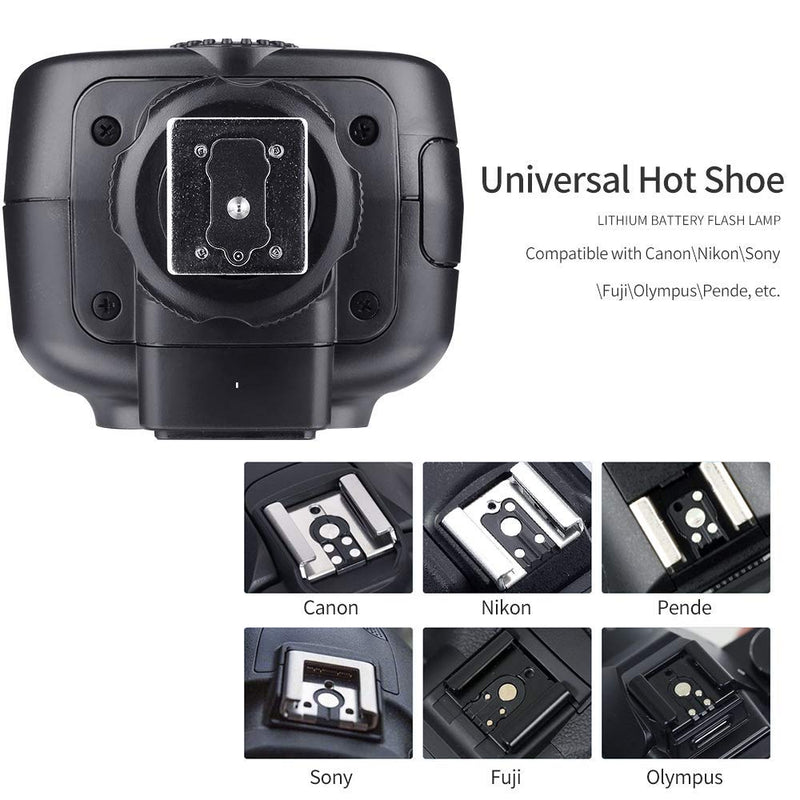 Godox TT600 2.4G Wireless Flash Speedlite Master/Slave Flash with Built-in Trigger System Compatible for Canon Nikon Pentax Olympus Fujifilm Panasonic (TT600)