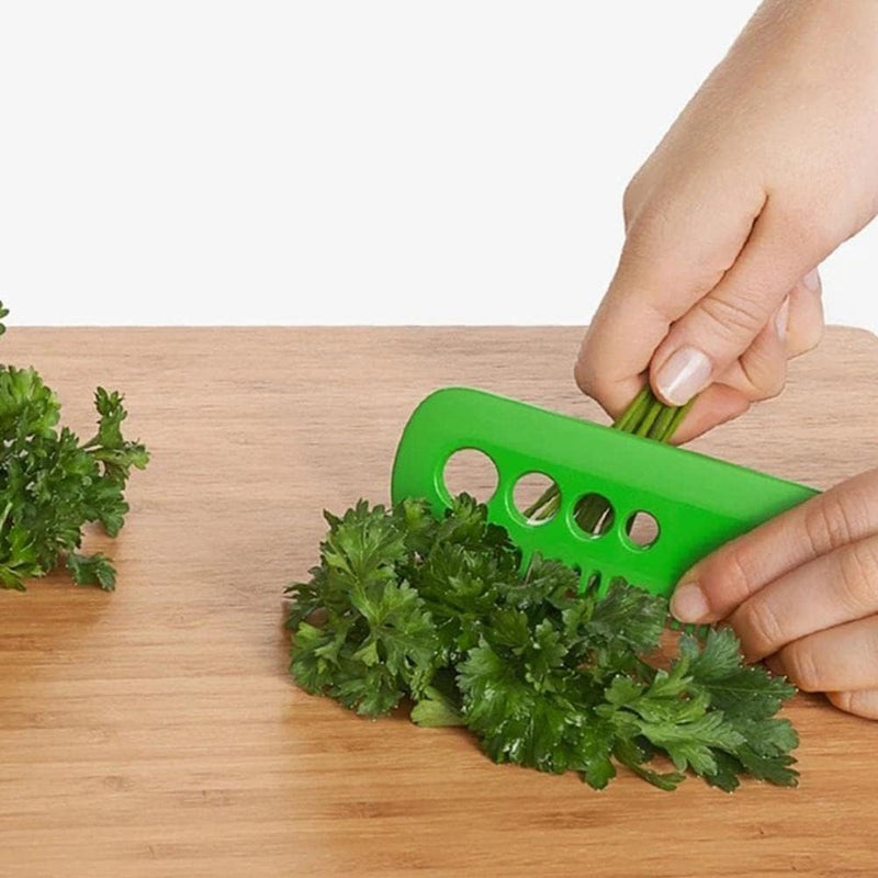 2Pcs Green Leaf Herb Stripper,Vegetable Herb Eliminator Comb Kitchen Herb Leaf Stripping Tool Herb Pealer for Kale, Chard, Collard Greens, Kitchen Utensils and Gadgets, Seasoning and Spice Tools