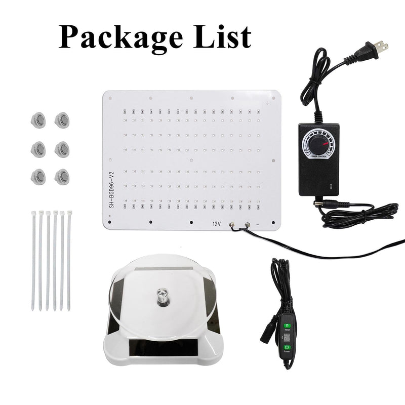Upgrade 48W Smart Control UV Light for Resin Curing with Solar Turntable 360° Rotating Stand UV Curing Light Compatible with Anycubic Elegoo SLA DLP LCD DIY 3D Printer Curing Resin Enclosure