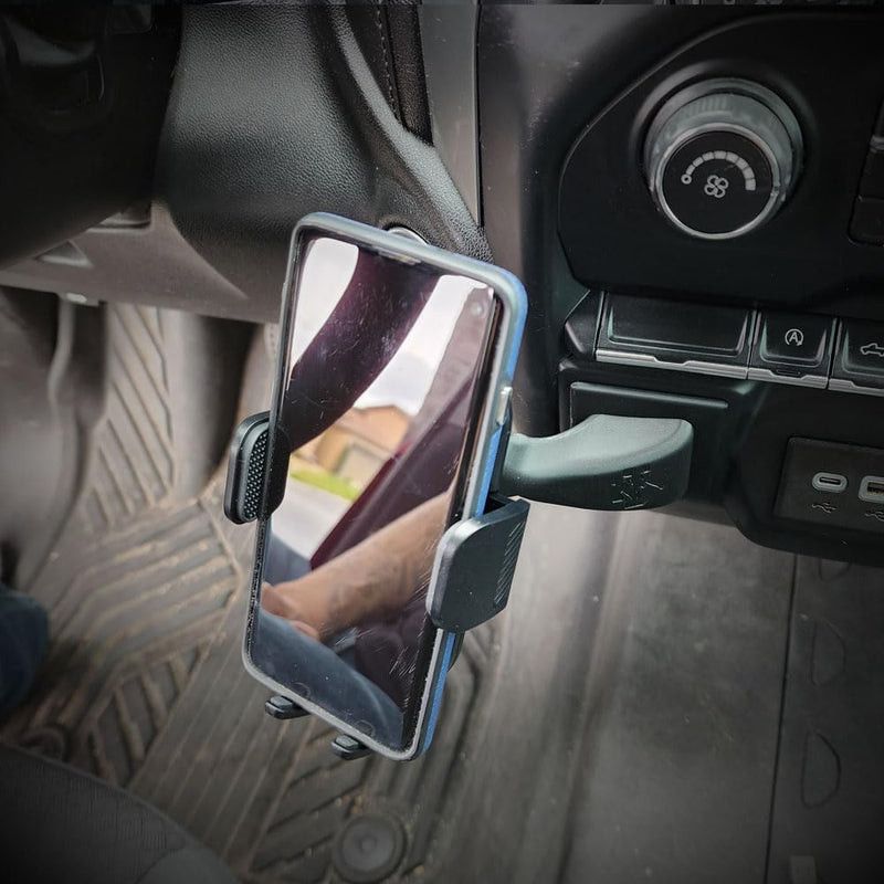 Smash Mount Twist - Raido, Dashboard Silverado Phone Mount 2019, 2020, 2021, Cellphone Holder, Dashboard Accessories, Driver Side Mount (Standard) Standard