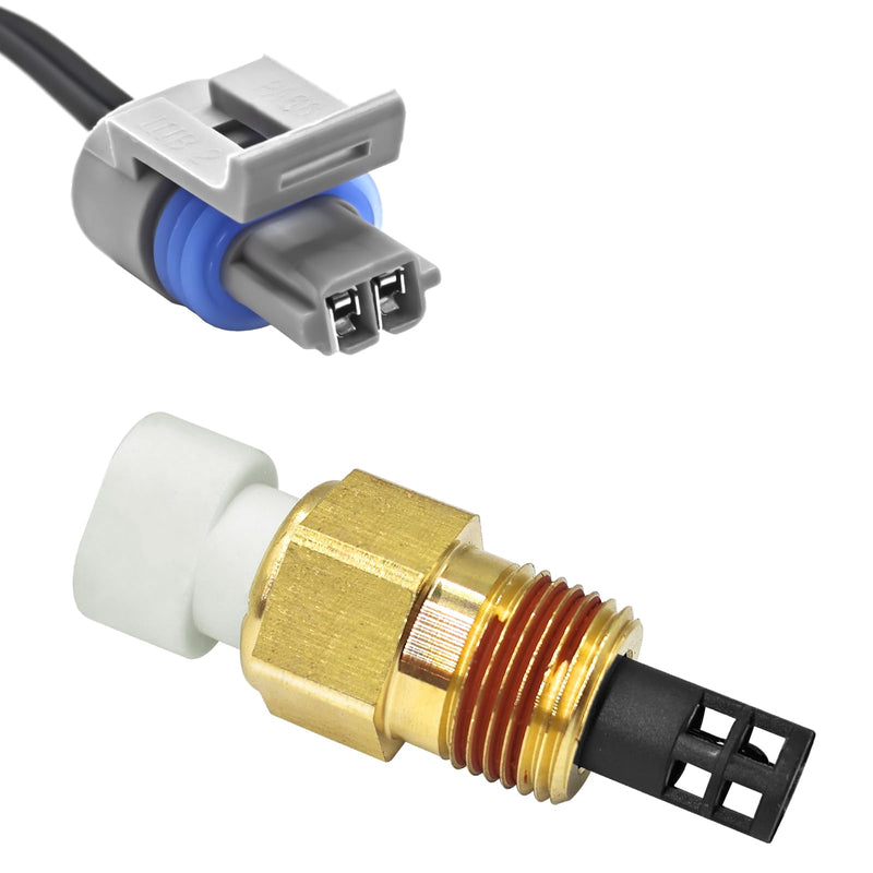 Air Temperature Sensor 25036751 with Connector Pigtail Harness - Air Temperature Sensor IAT/MAT/ACT Kit for GM 25036751 25037225 25037334