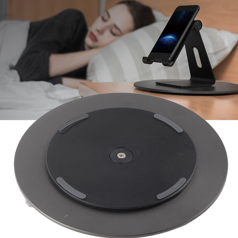 Pssopp 360° Aluminum Rotation Monitor Swivel Base 360° Rotating Swivel Stand Turntable Base for Monitor Computer Laptop Sculpturing Black