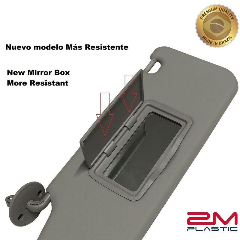 Sun Visor fits for Chevy Sonic 2012-2020 Spark 2011-2022 Gray Replacement Brand 2M PLASTIC (Gray - Left) GRAY - LEFT