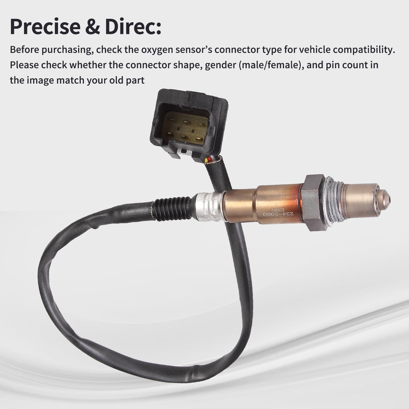 O2 Oxygen Sensor Upstream Fits for Nissan Quest Xterra Frontier Altima Murano Maxima Pathfinder Titan Armada, for Infiniti FX45 QX56 M45 2000-2010 Replace 234-5060
