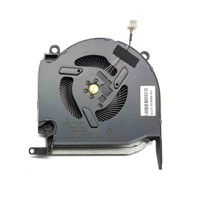 BestParts CPU+GPU Cooling Fan Replacement for HP Omen 16-K, 16-k0000 16-k0xxx 16.1 inch Gaming Laptop, P/N: N18088-001 N18089-001 (Note: only for RTX 3050/3050 Ti Graphics Series), 5V Fan for RTX 3050/ 3050 Ti Graphics
