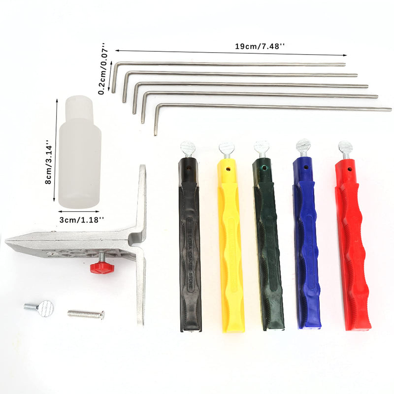 Marhynchus Grinder Sharpening Stone Set Professional Kitchen Fix angle Knife Sharpener System Sharpening Stones Kit with Users Manual