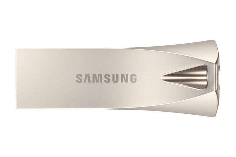 SAMSUNG BAR Plus USB 3.2 Flash Drive, 512GB USB Standard Type-A, Speeds Up to 400MB/s, Portable Storage Memory Stick, Durable Thumb Drive Compatible with USB 3.0/2.0, MUF-512BE3/AM, Champagne Silver 512 GB