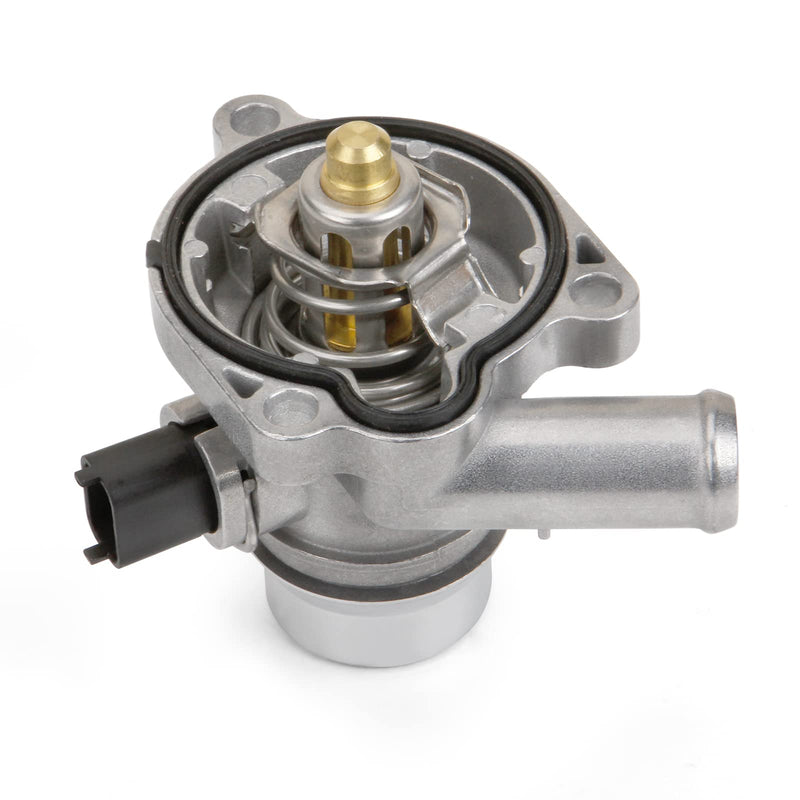 MITZONE Upgrade Aluminium Coolant Thermostat Housing Assembly compatible with Chevy Cruze 2011-2016 Trax Sonic 2012-2020 Buick Encore 2013-2019 1.4L Replace 25200455 55565336 902-808 55565336 (Upgrade Aluminum)