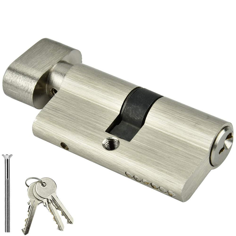Copper Single Open Lock Cylinder with Keys 60mm/70mm Sturdy & Durable Anti-Theft Solution Ideal for Wooden and Aluminum Doors