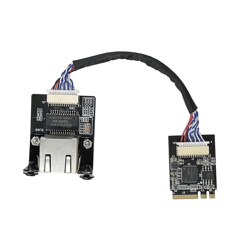 WayPonDEV M.2 A E Key to 2.5 Gigabit Ethernet Module, i226V Chipset 2.5G Ethernet Server NIC, 10/100/1000/25000 Mbps RJ45 LAN, Multi-Gigabit M.2 Network Card, Support 2230 (30CM, i226 M.2 A+E Key) 30CM